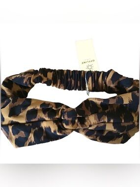 Aerie Leopard Print Twist Headband NWT
